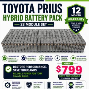 TOYOTA PRIUS HYBRID BATTERY PACK- 28 MODULE SET - 12 Month Warranty